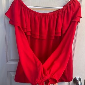 Michael Kors off the shoulder blouse